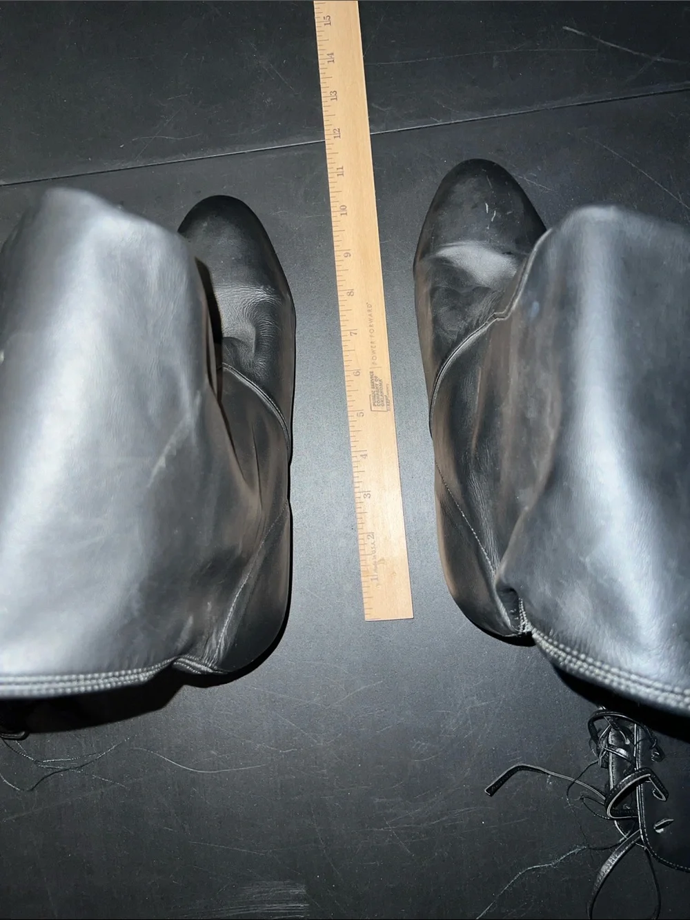 Women’s Over-the-Knee Black Leather Boots RENBOOTS